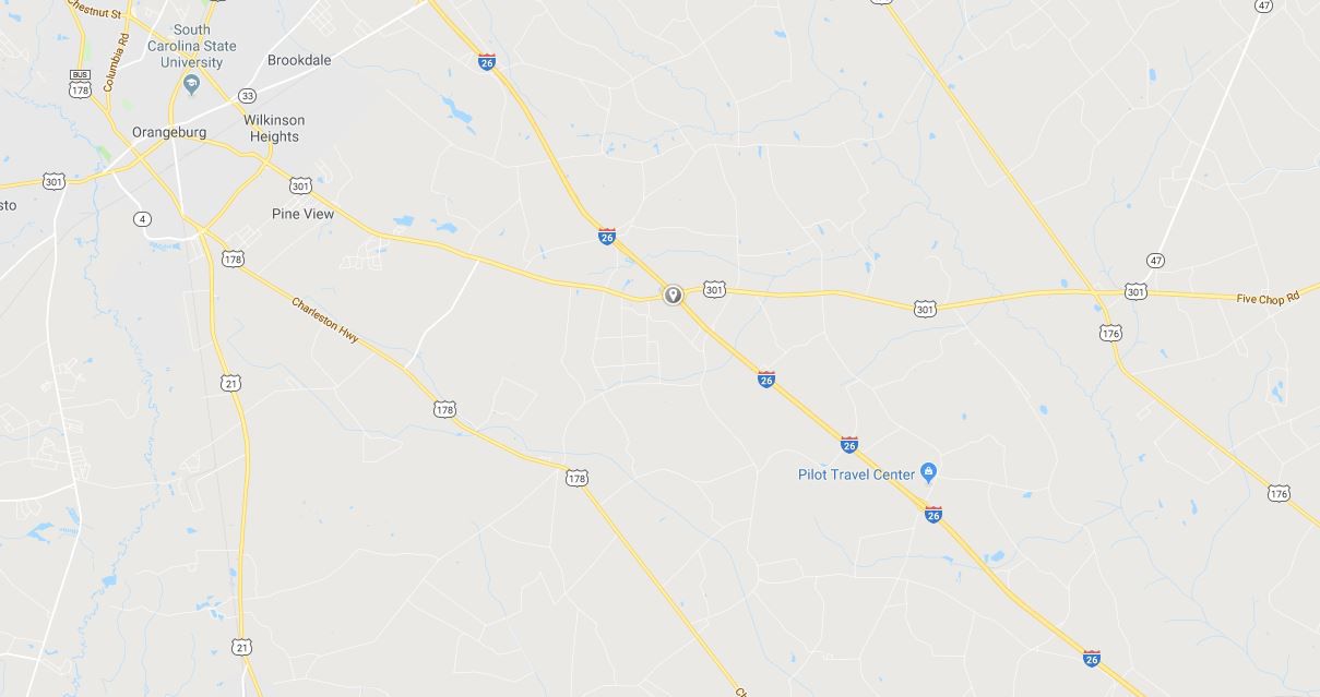 I-26 crash/bridge damage location